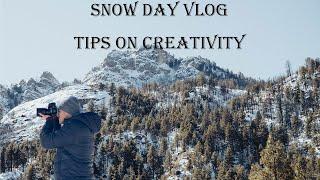 talking about creativity tips and on how to stay creative - snow day vlog