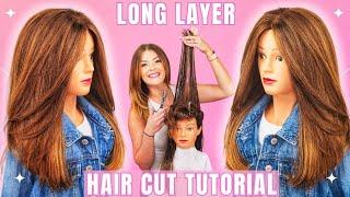 KEEP Your LENGTH with this EASY Movement LONG Layer Haircut Tutorial.