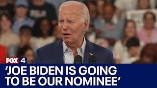 Biden 'absolutely not' dropping out of race, despite struggle in new polls