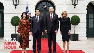 WATCH LIVE: Biden welcomes Japanese Prime Minister Kishida in White House ceremony