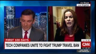 The TechCat on CNN International: Tech Co's and The Travel ban..