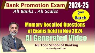 Memory Recalled Questions of Promn Exam held in Nov 2024  - 26 11 24 (AI Generated Video)