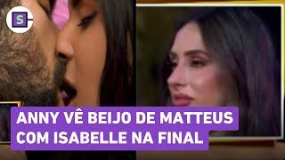 BBB 24: Anny, a Deniziane, assiste beijo de Matteus e Isabelle durante a final