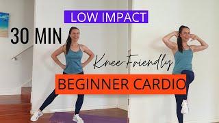 30 Min Beginner Cardio Low Impact At Home | Knee-Friendly Fat Burning Workout Easy To Follow!