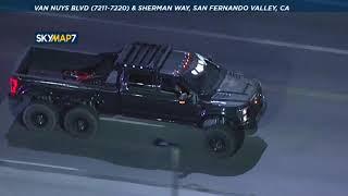 Authorities chase large truck through the San Fernando Valley | ABC7