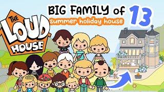 The LOUD HOUSE inspired Summer Holiday BIG Family House Coastal Villa not FREE TOCA BOCA Home Ideas