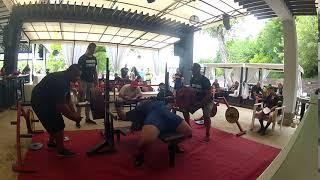 Tsanko Tsanev Equipped 3rd attempt 270kg / 595lbs Bulgaria Bench Press National Tournament 2018