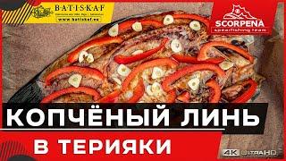 Коптим линя в соусе терияки с чесноком и красным перцем