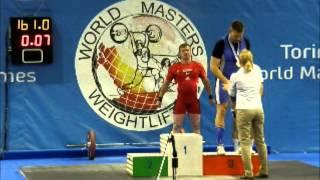 Sergio Britva in World Masters Weightlifting Italy 2013