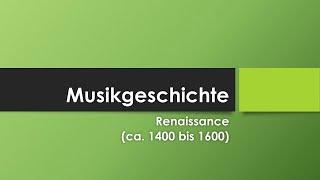 Musik in der Renaissance