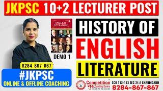 JKPSC 10+2 Lecturer Post: History of English Literature! |JKPSC COACHING #jkpsc10+2 #competitionguru