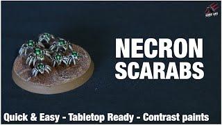 HOW TO PAINT NECRON CANOPTEK SCARABS - Warhammer 40k & Kill Team - Quick Tabletop Ready Techniques!