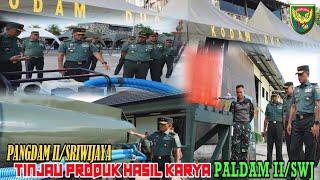 Video Pangdam Tinjau Produk Hasil Karya Kreatif Prajurit Paldam II/Swj