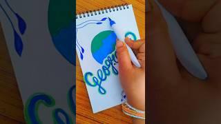 Let's Decorate Geography Page Design For Project #shorts#ytshorts#subscribe
