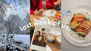 London uni vlog️ last week of term 1, first home, going home for Christmas️