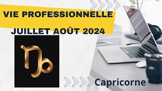 ️Capricorne️Vie professionnelle Juillet Août 2024Un changement libérateur ! @ParolesdOracle