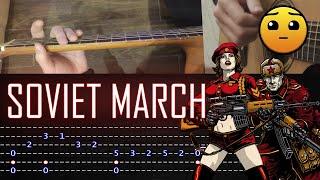 How to play 'Red Alert 3 theme - Soviet March' Guitar Tutorial [TABS] Fingerstyle