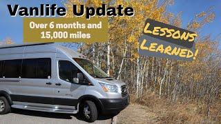 Vanlife - 6 months and 15,000 mile walkthrough update. Lessons learned and what I would do different