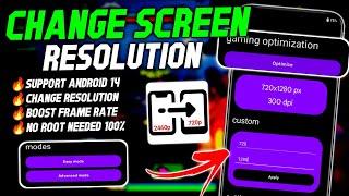 Max 90 - 120 FPS | Change Android Screen Resolution | Stable Fps & Performance | No Root