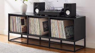 Enzo Record Storage Media Console | Crosley Furniture