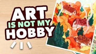 Art is not my hobby anymore (and that's okay) // draw with me