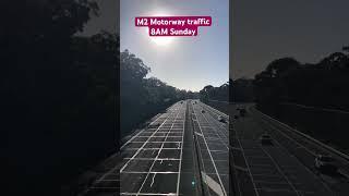 M2 Motorway traffic 8 AM Sunday #sydneydrive #sydney  #m2motorway