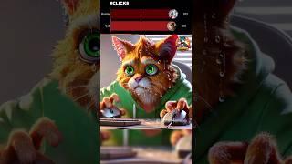 Cat vs. Bunny Speed Click Contest  #funny #cat #game #story #aicat