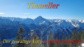 Thaneller (2341m) im Winter: Auf den gewaltigen Vorposten der Lechtaler!