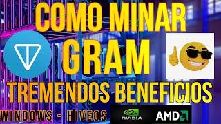 COMO MINAR GRAM - TREMENDOS BENEFICIOS - NVIDIA Y AMD - WINDOWS Y HIVEOS - TONNINJA