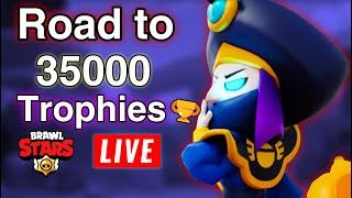 Live Brawl stars Road to 35000 | Playing Duels and solo