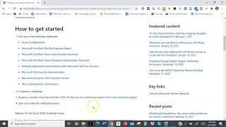 February 2021 Microsoft Cloud Skills Challenge