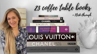 LUXURY COFFEE TABLE BOOK COLLECTION flick-through ft. Louis Vuitton Chanel Megan Hess | Lesley Adina