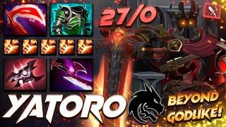 Yatoro Wraith King 27/0 Beyond Godlike - Dota 2 Pro Gameplay [Watch & Learn]