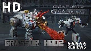 GigaPower Gigasaurs HQ-02R Grassor Chrome Transformers Masterpiece Slag