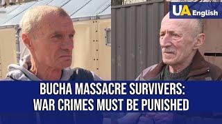 Bucha massacre survivors cannot hold back their tears – recall the Russian occupation