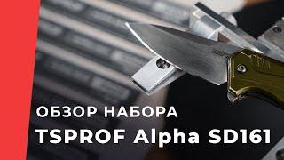 Заточка набором алмазных камней TSPROF Alpha SD161