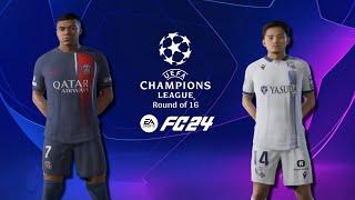 EA Sports FC 24 - PSG vs Real Sociedad Gameplay - UCL Round of 16 [PS5] [4K60fps]