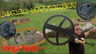 METAL DETECTING A ROMAN SETTLEMENT…COINS COINS COINS…metal detecting uk