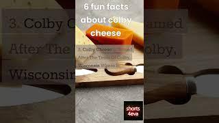 6 fun facts about colby cheese#shortsfeed #shorts