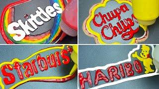 Pancake Art Challenge Famous Brand Logos - Haribo, Skittles, Chupa Chups, Starburst