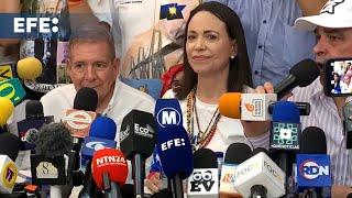 María Corina Machado desafía amenazas de Maduro en plena campaña electoral