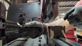 Amada RG-80 How to step bend. Step bending big radius.