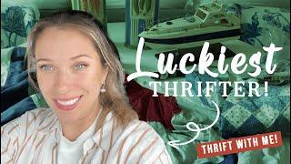 How do I get so lucky?! THRIFT WITH ME (Salvation Army & Goodwill)