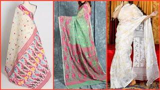 Latest Handloom Jamdani Saree Designs/Latest Dhakai Jamdani Saree Collection