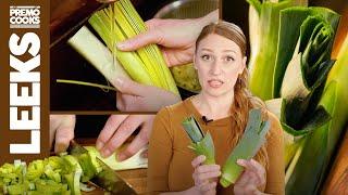 HOW TO Clean and Cut a Leek - Multiple Methods | Preparing Leeks For Cooking and Eating