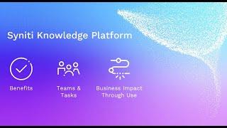 Syniti Knowledge Platform : Executive Demo