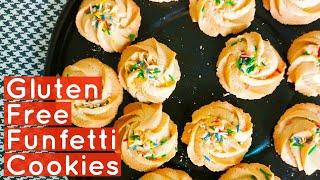 How to make Gluten Free Funfetti Cookies | Gluten Free recipes by Zaiqa Gluten Free