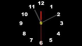 COUNTDOWN (v112) Clock 1h in 9min with sound effect, voice, tick tack, beep! HD