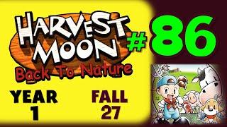 HARVEST MOON: BACK TO NATURE GAMEPLAY - 86 - (Playstation 1/PS1) NO COMMENTARY [Year 1 Fall 27]