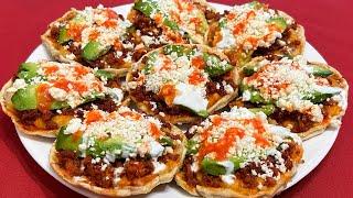 LOS MEJORES SOPES MEXICANOS DE CHORIZO CON FRIJOLES!